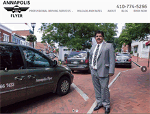 Tablet Screenshot of annapolisflyercab.com